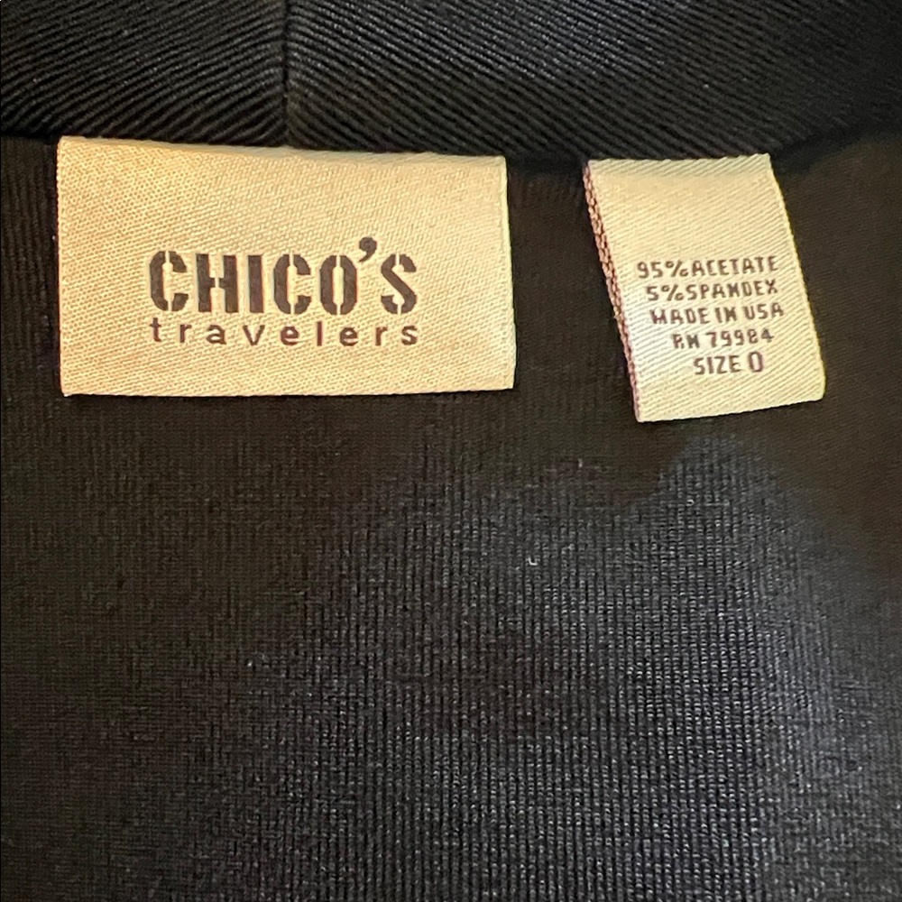 Like New Chico's Black Travelers Blazer - Picture 4 of 6